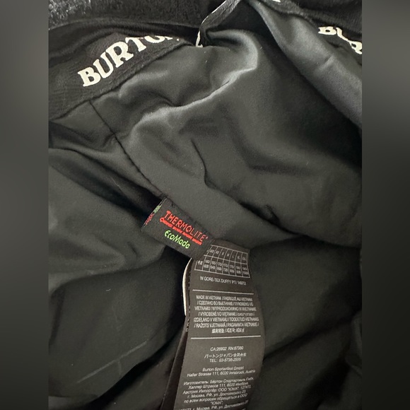 Burton Women’s GORE-TEX insulated Snowboard Pants - black in size Small - Picture 8 of 12
